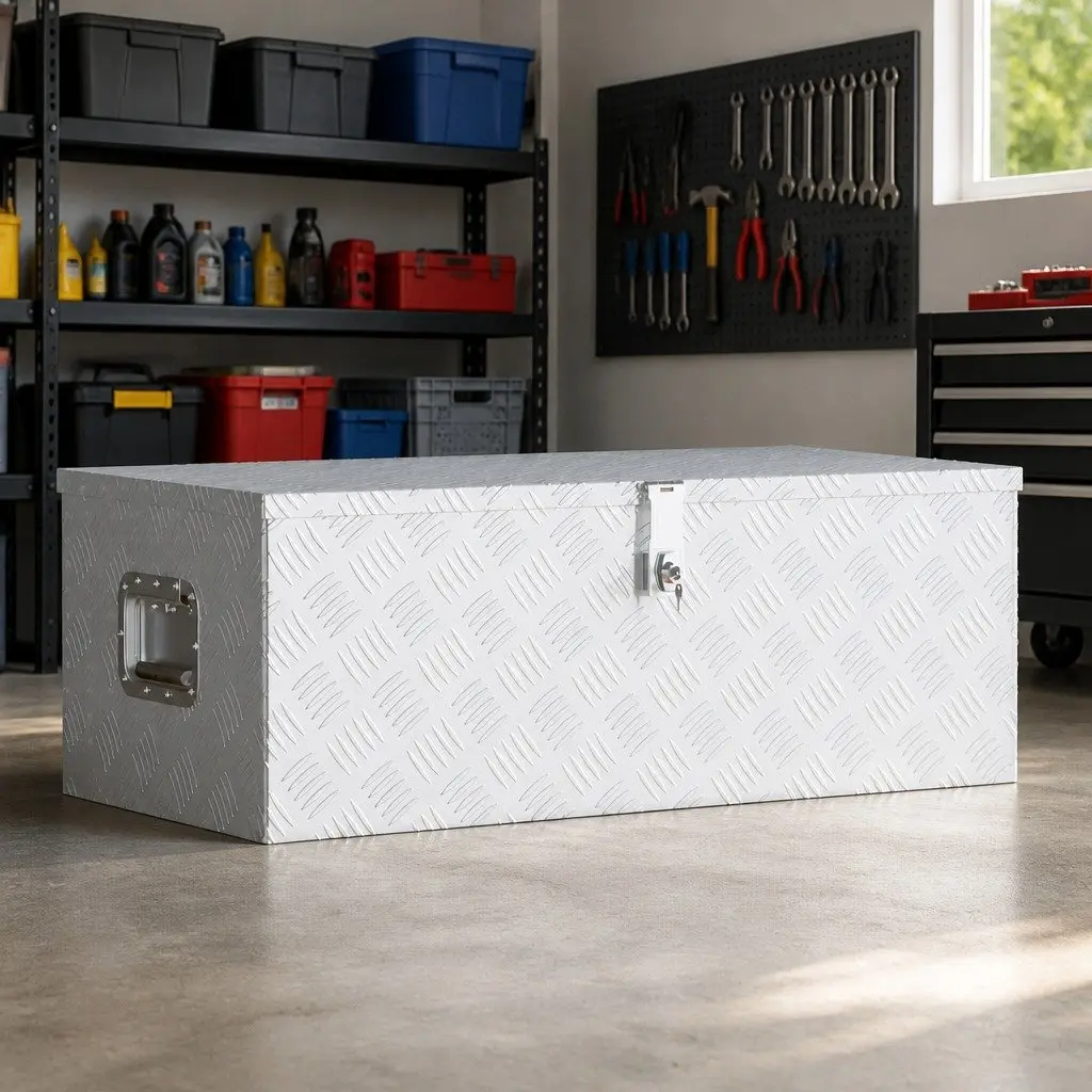 Aluminium Tool Organizer Locking Case 90x47x33.5 cm