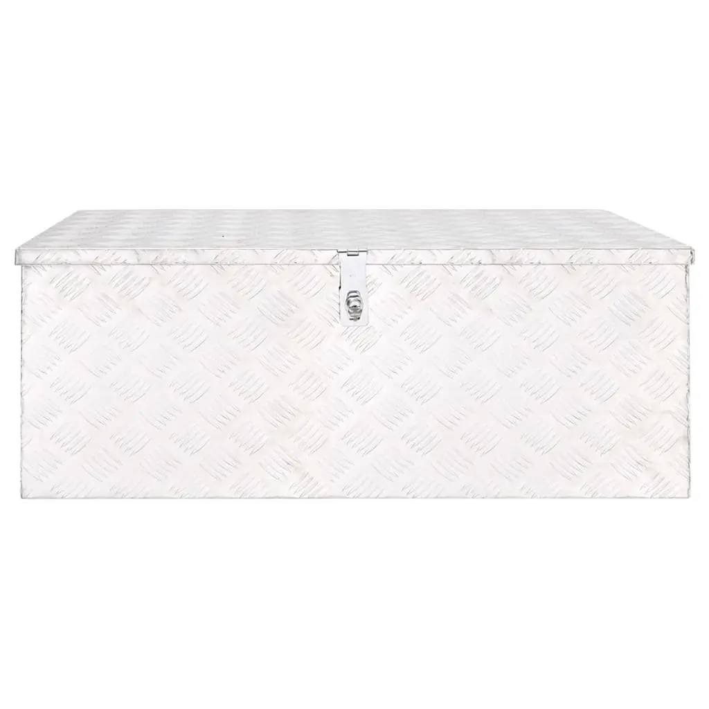 Aluminium Storage Box 100x55x37cm Silver Tool Case