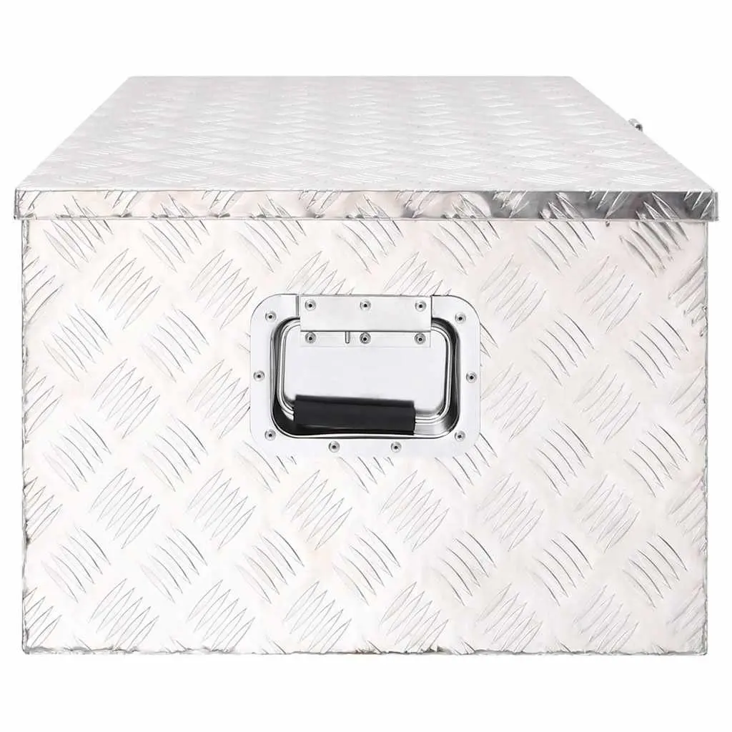 Aluminium Storage Box 100x55x37cm Silver Tool Case
