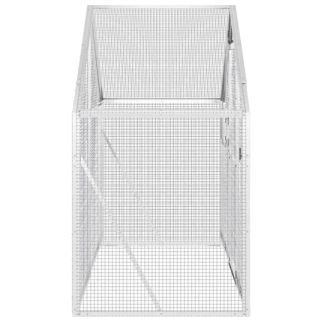 Silver Aluminium Bird Aviary 179x100x185 cm
