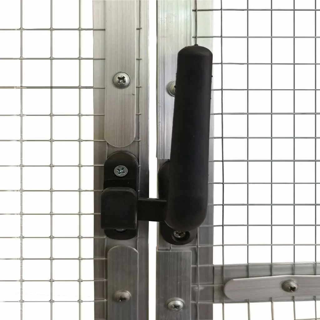 Silver Aluminium Bird Aviary 179x100x185 cm