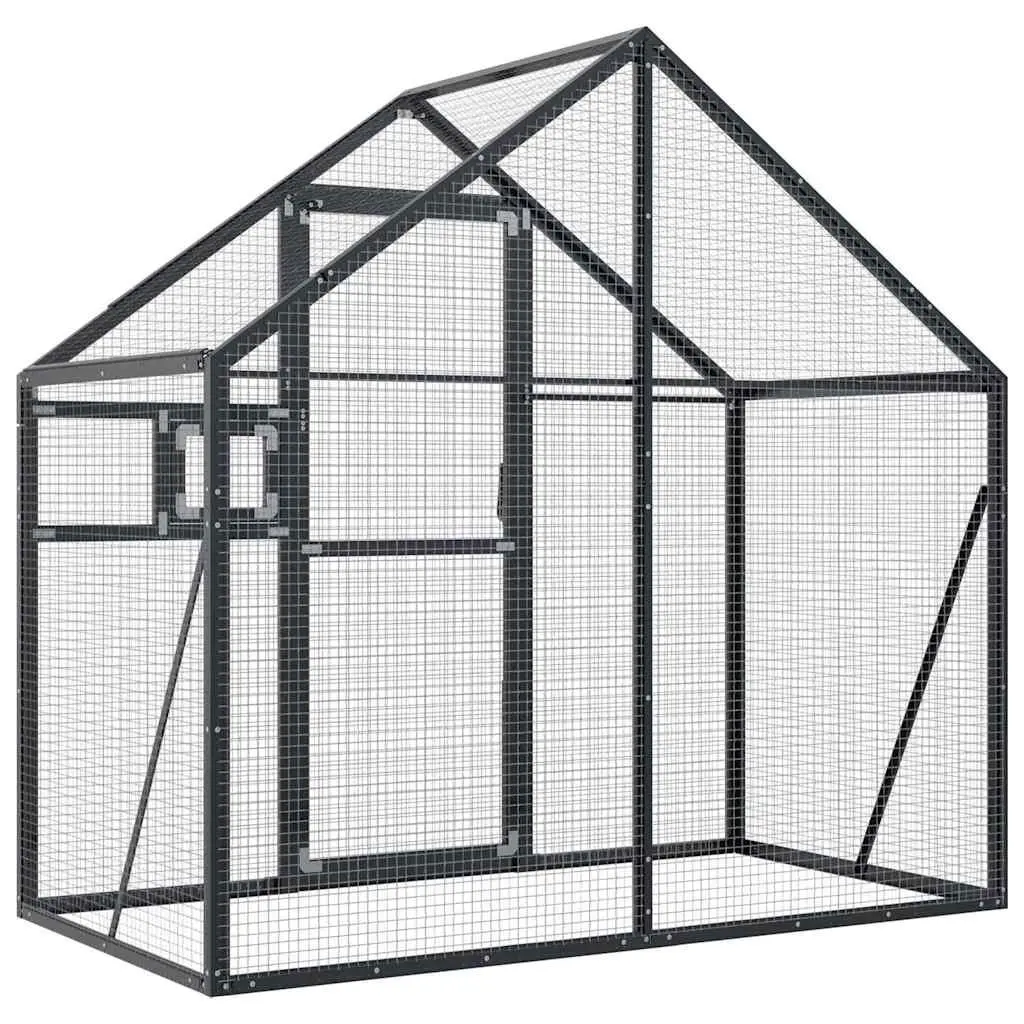 Large Outdoor Bird Aviary with Aluminium Frame and Wire Mesh