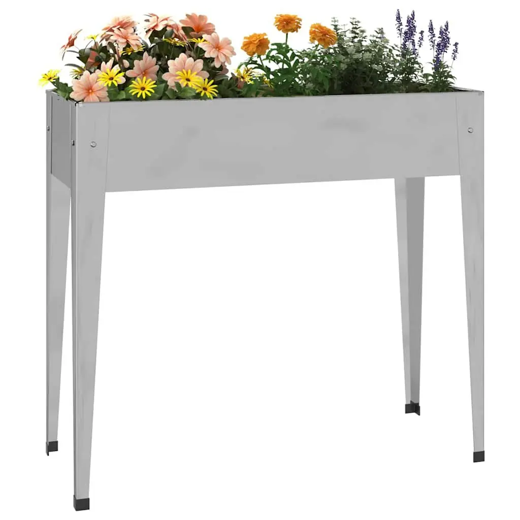 Galvanised Steel Garden Planter 100.5x40.5x90cm