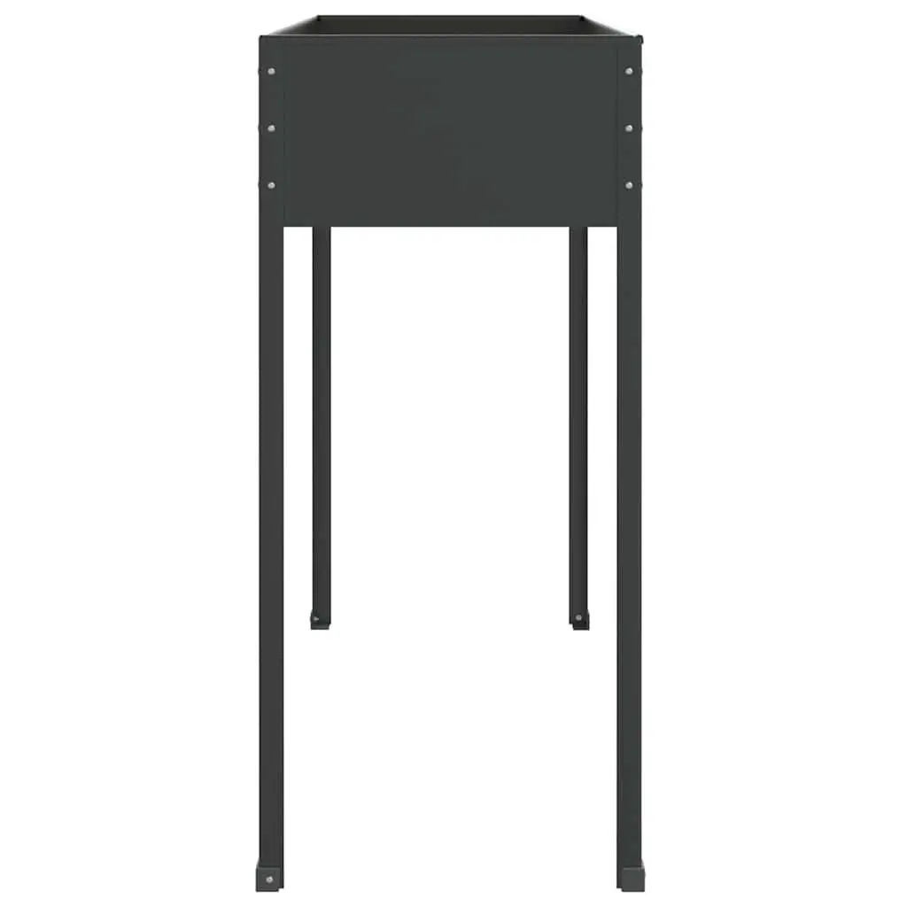 Anthracite Garden Planter with Elevated Feet