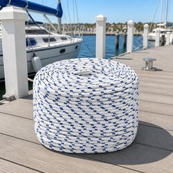 Durable 6mm White Boat Rope 50m for Rigging and Dock Lines