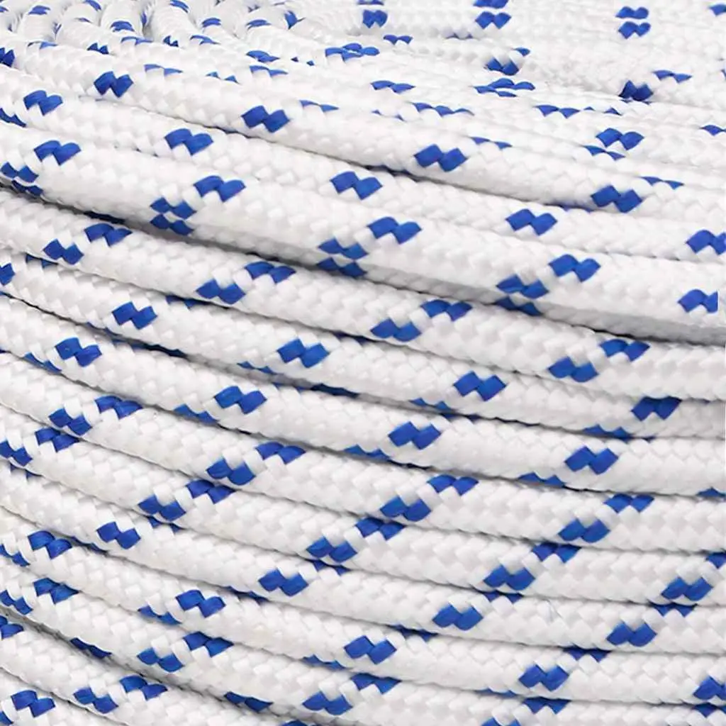 Boat Rope Polypropylene 8mm 25m White Braided