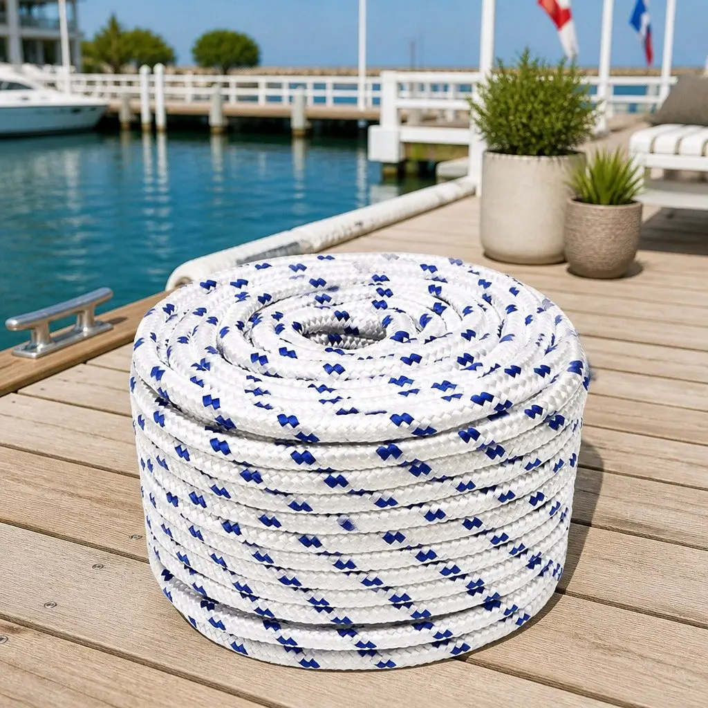 12mm 25m White Polypropylene Boat Rope
