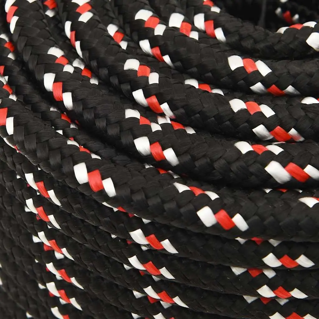 Black 12mm Polypropylene Boat Rope, 25m