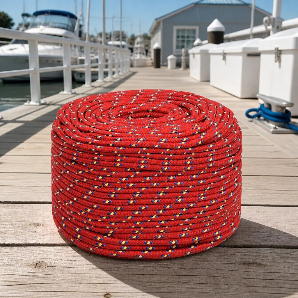 6mm Red Boat Rope 50m for Marine Use