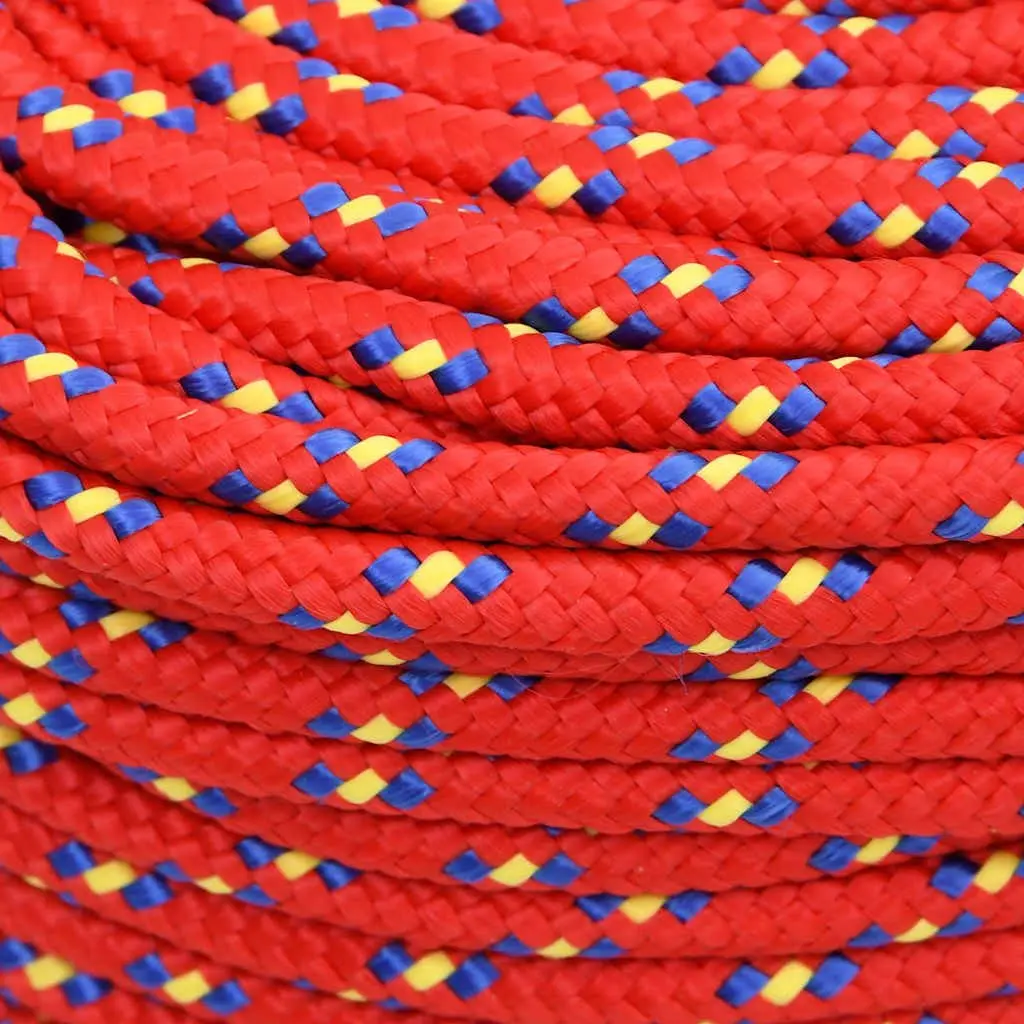 6mm Red Boat Rope 50m for Marine Use