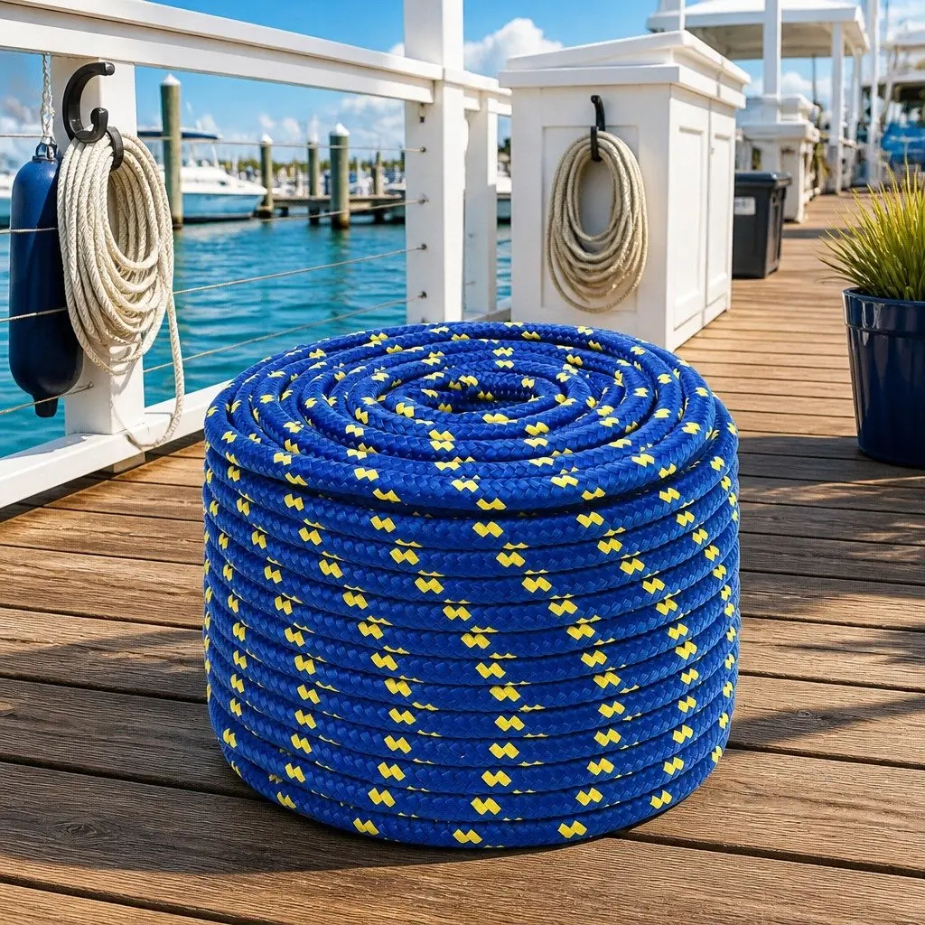 Braided Rope Polypropylene 12mm 25m Blue