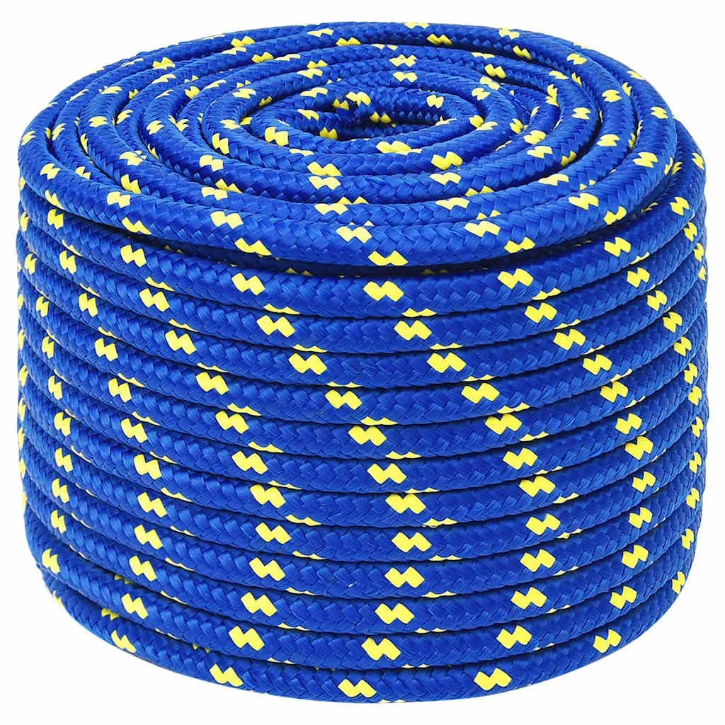 Braided Rope Polypropylene 12mm 25m Blue