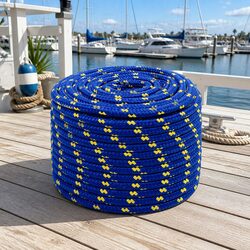 Durable 12mm 100m Blue Polypropylene Boat Rope for Sailing