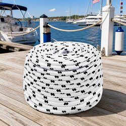 Durable 6mm x 100m Braided Polyester Boat Rope