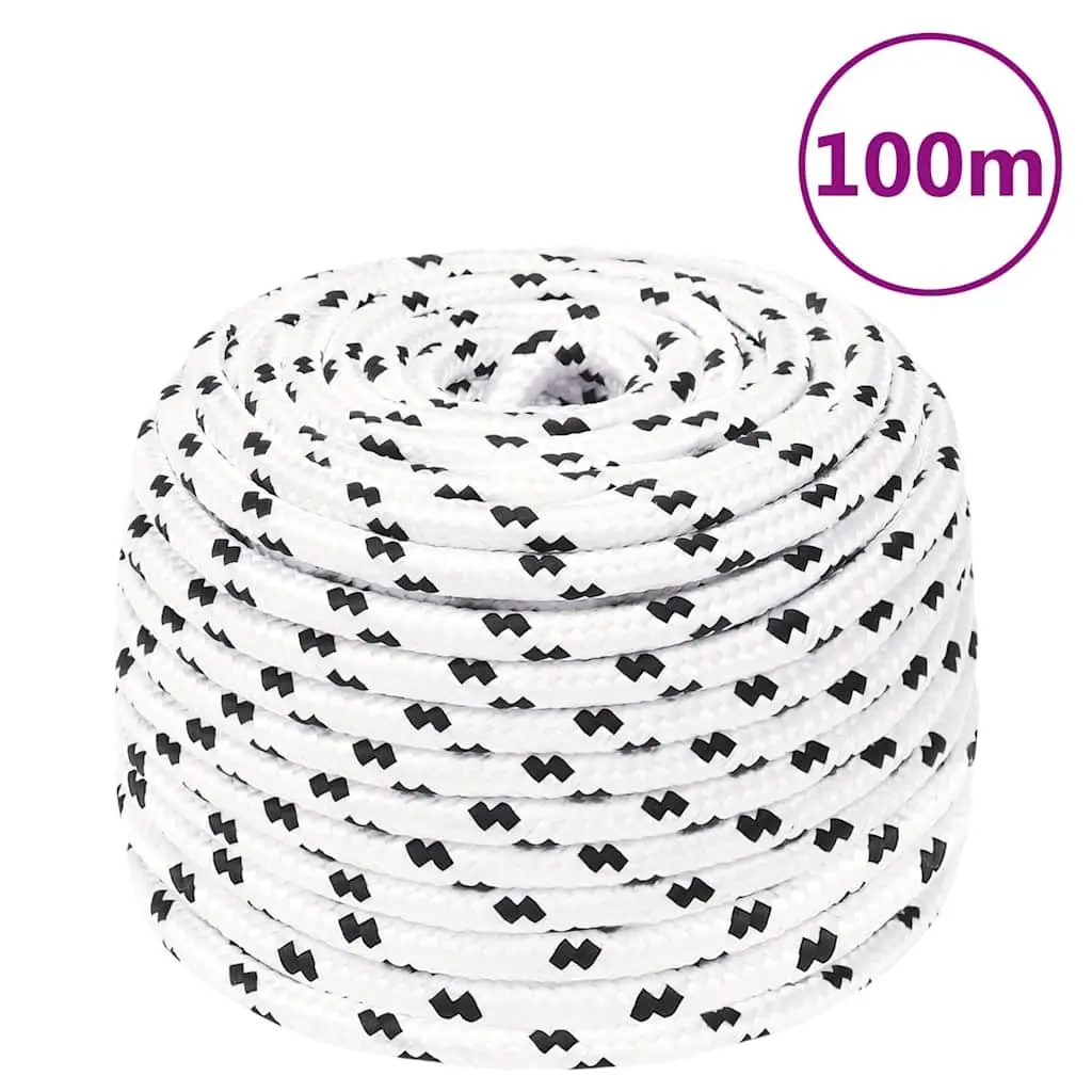6mm x 100m Braided Polyester Boat Rope