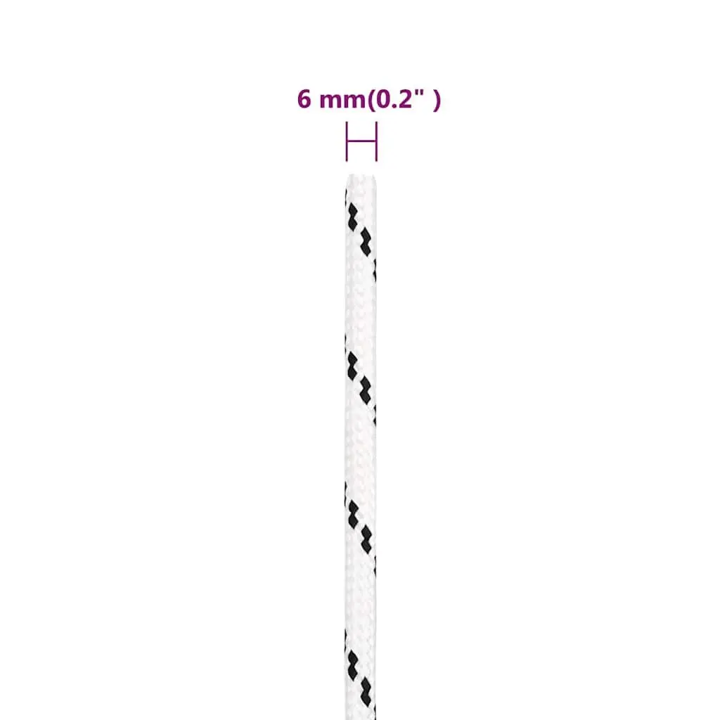 6mm x 100m Braided Polyester Boat Rope