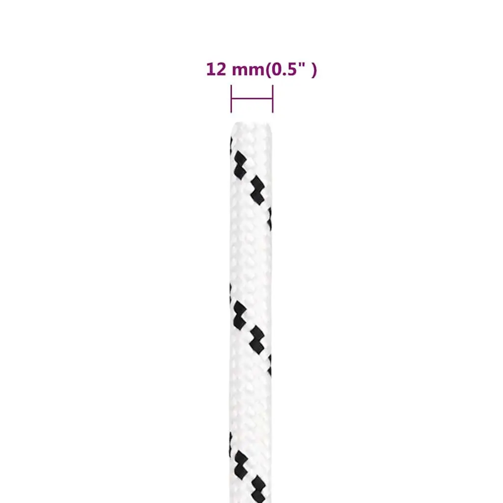Braided Polyester Boat Rope 12mm x 100m