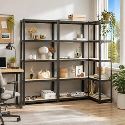 Heavy-Duty 5-Layer Anthracite Steel Shelving Unit