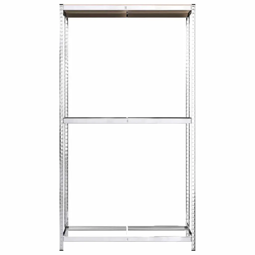 2-Layer Tire Rack for Garage Storage Silver Steel