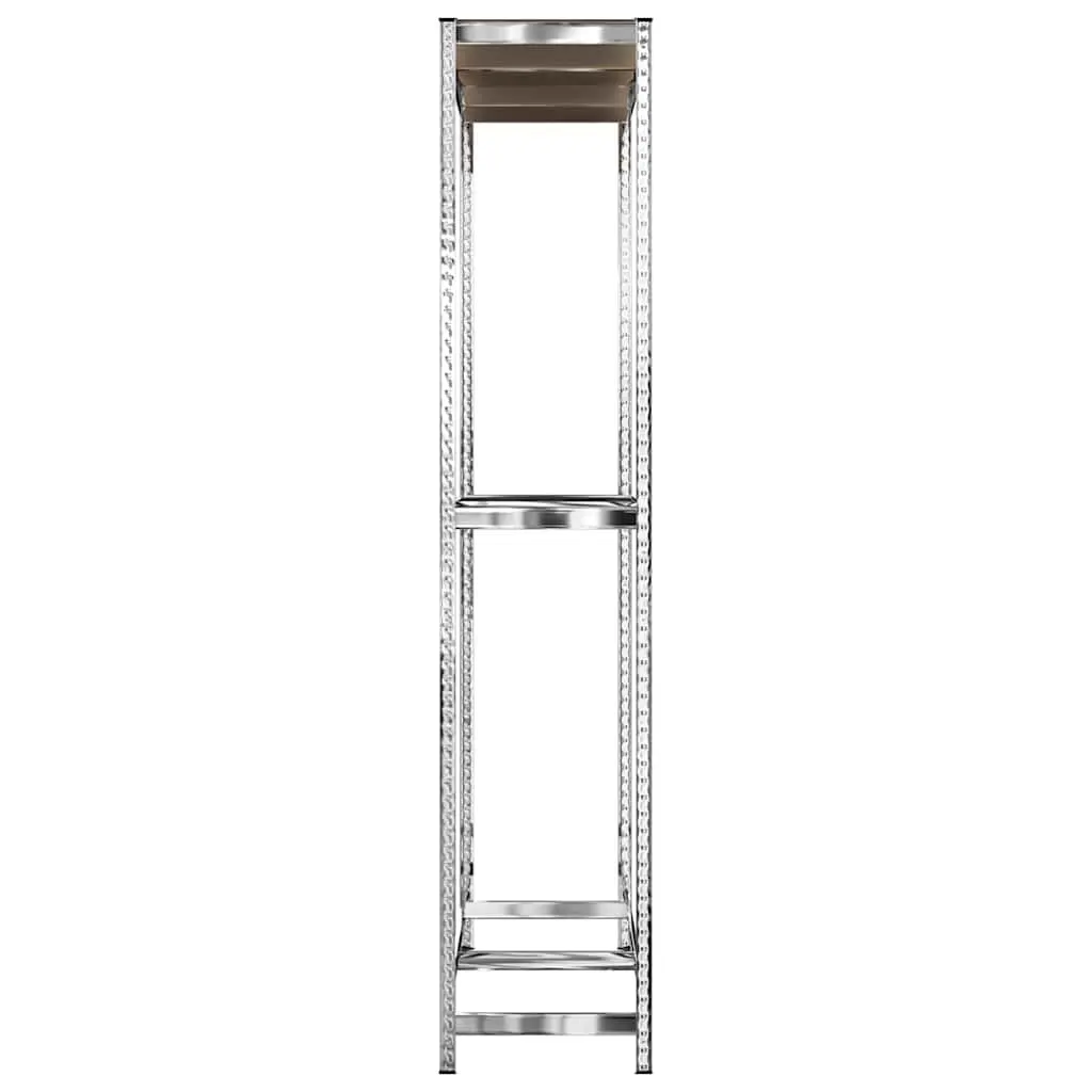 2-Layer Tire Rack for Garage Storage Silver Steel