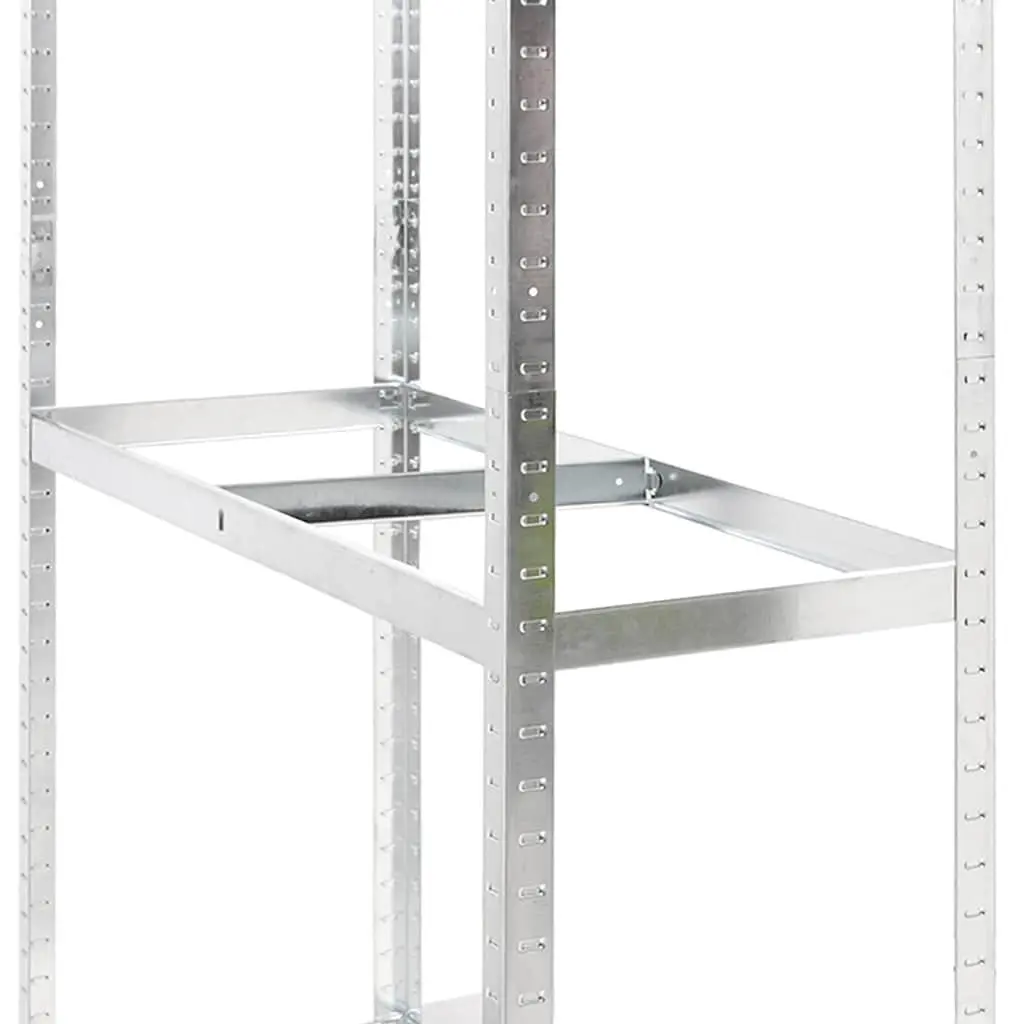 2-Layer Tire Rack for Garage Storage Silver Steel