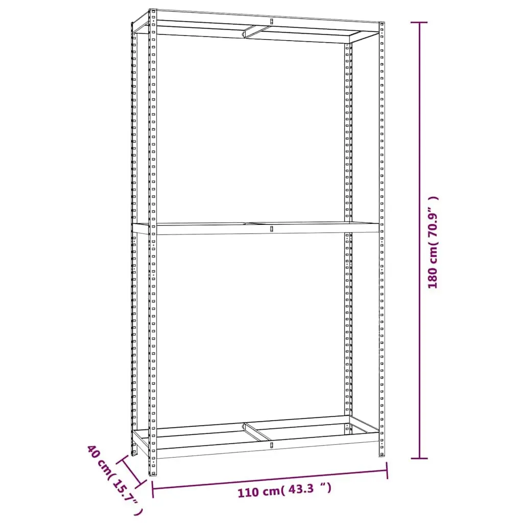 2-Layer Tire Rack for Garage Storage Silver Steel