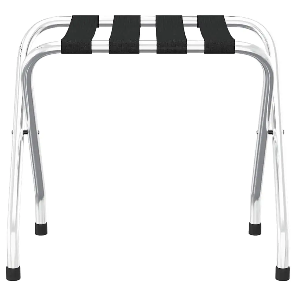 Foldable Luggage Rack with Steel Frame and Nylon Straps