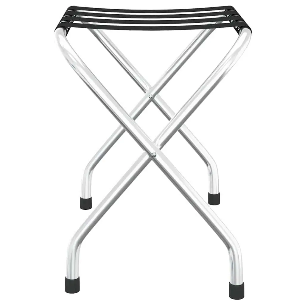 Foldable Luggage Rack with Steel Frame and Nylon Straps