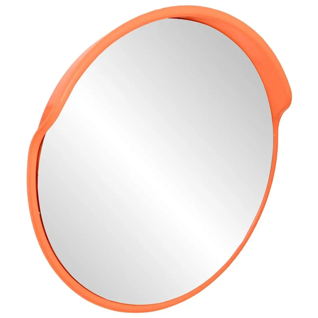 Convex Traffic Mirror Polycarbonate 30cm Orange