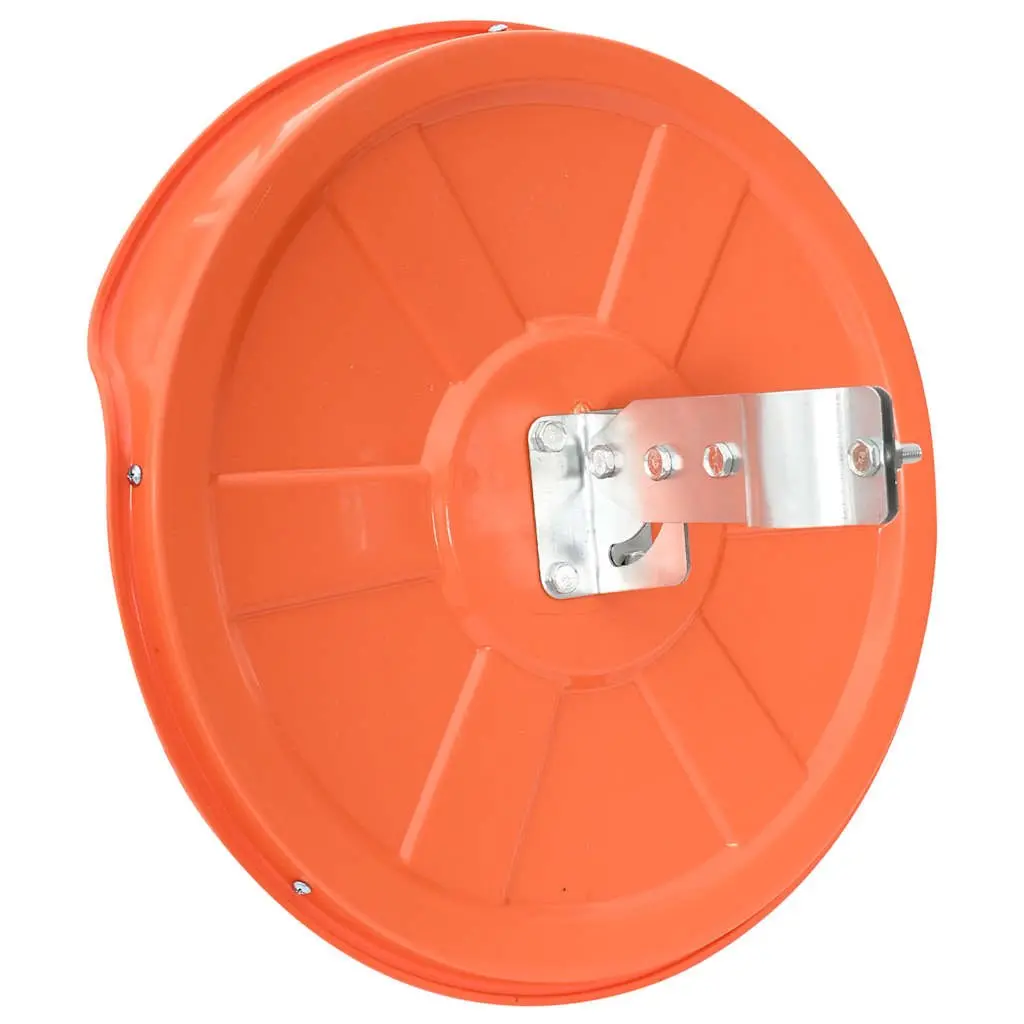 Convex Traffic Mirror Polycarbonate 30cm Orange