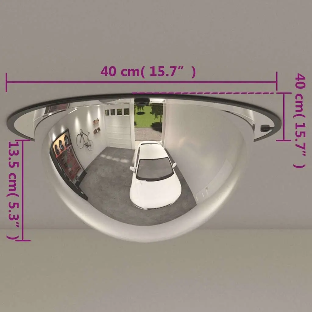 40cm Wide Angle Acrylic Traffic Mirror for Safety