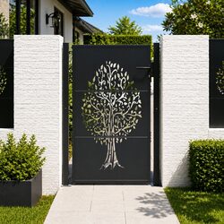 Durable Garden Gate 100x150cm Anthracite Steel Design
