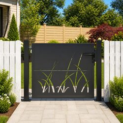 Durable Steel Laser-Cut Garden Gate 100x75 cm Anthracite