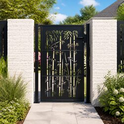 Steel Laser-Cut Anthracite Garden Gate 100x150 cm
