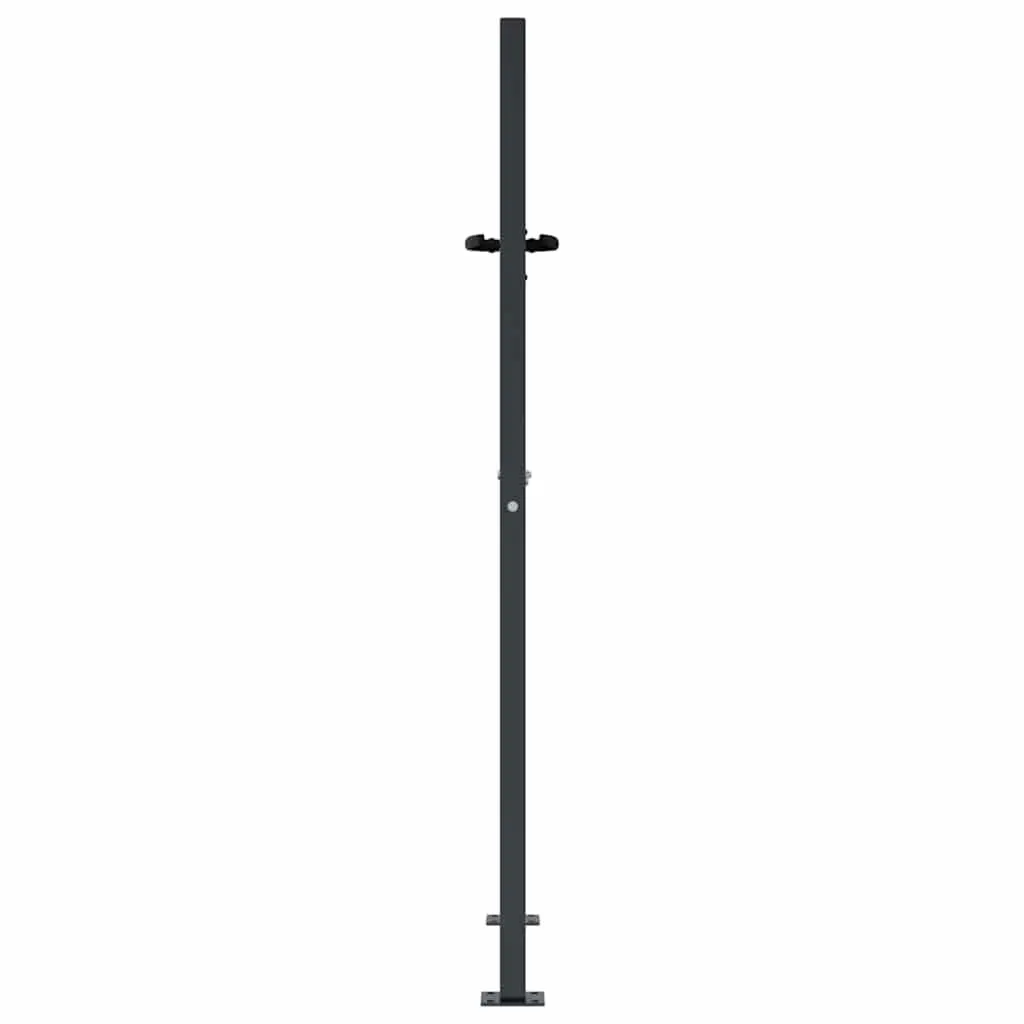 Garden Gate Anthracite 100x125 cm Steel Laser-Cut Square Design Lockable