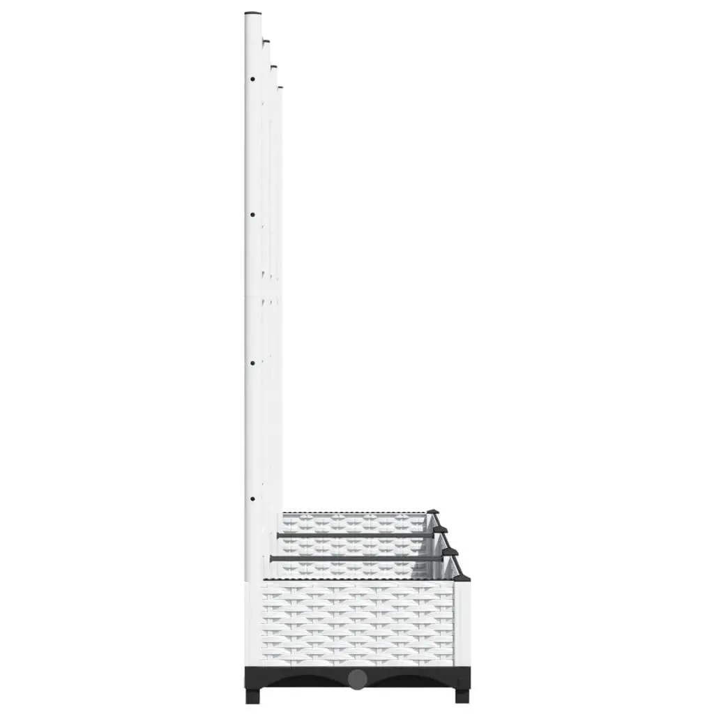 Garden Planter Polypropylene 120 x 40 x 121.5 cm White