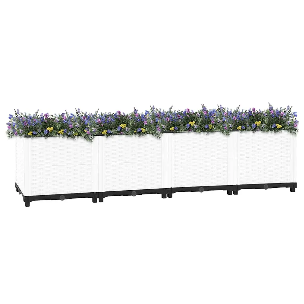 Raised Garden Bed 160x40x38 cm Grey Polypropylene