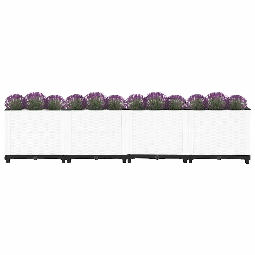 Raised Garden Bed 160x40x38 cm Grey Polypropylene
