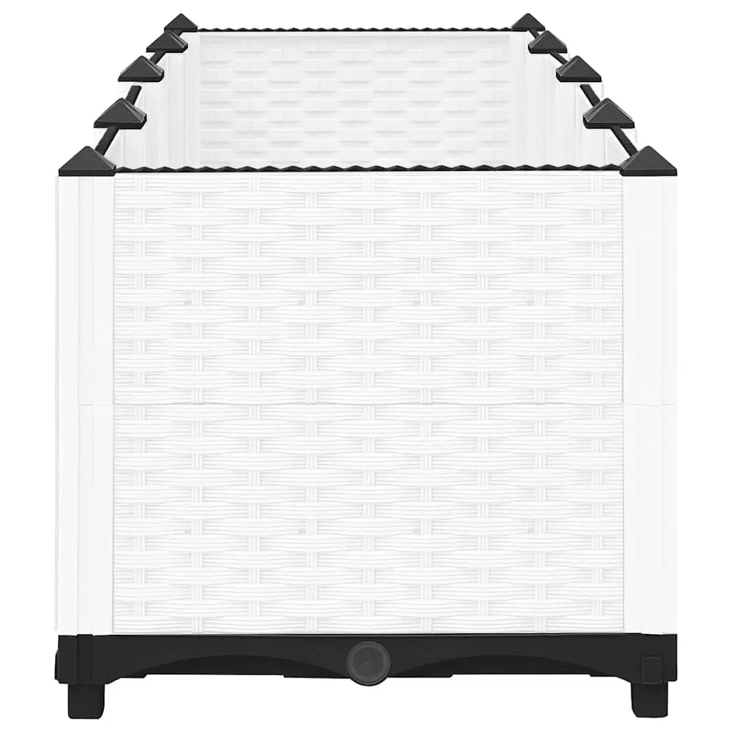 Raised Garden Bed 160x40x38 cm Grey Polypropylene