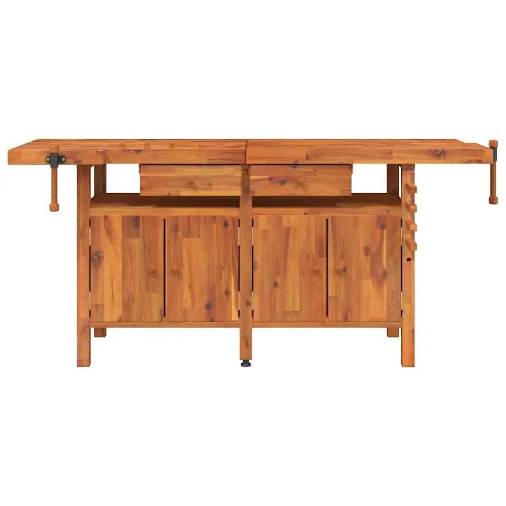 Workbench Solid Acacia Wood 192x62x83 cm Brown