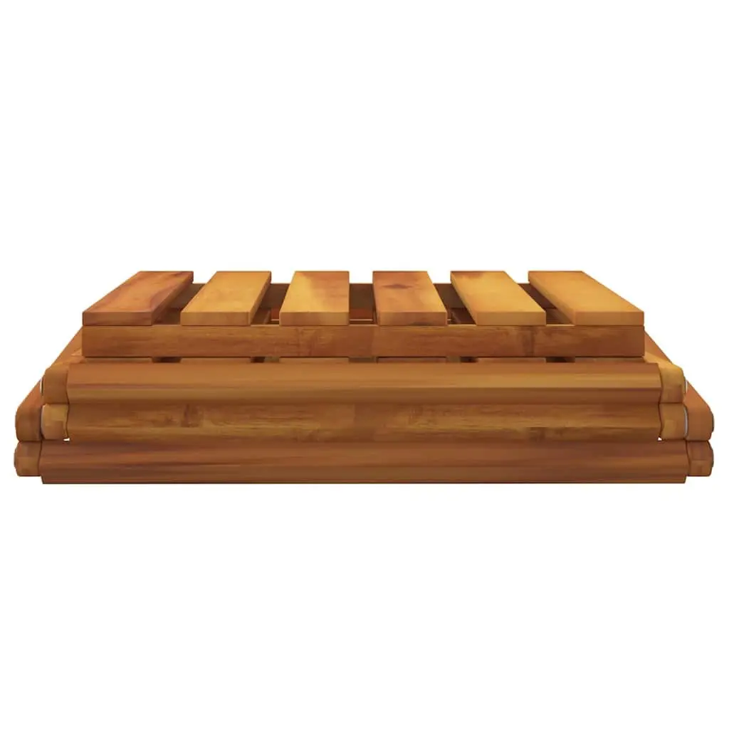 3-Tier Folding Shelf Brown Wood Standing Storage Bookcase Display Rack Unit