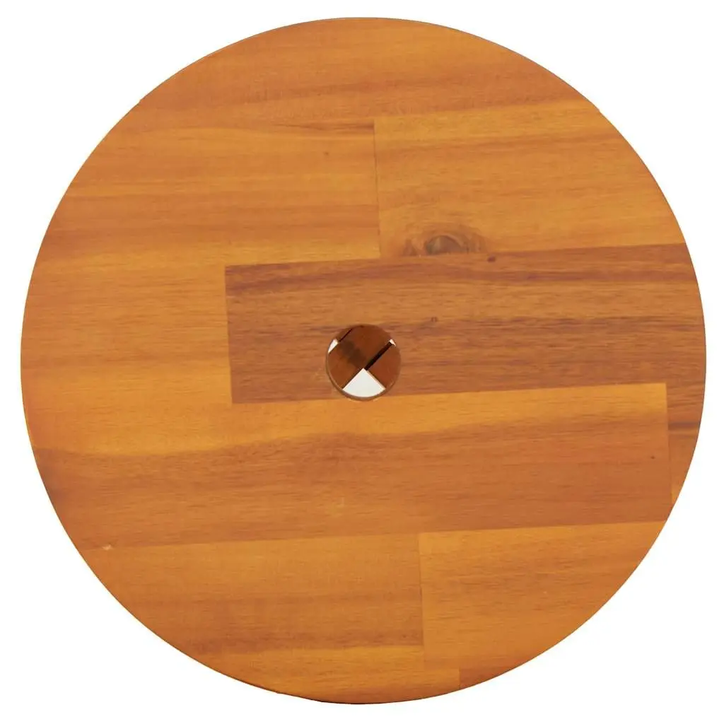 Solid Acacia Wooden Stool in Brown 38x38x45cm