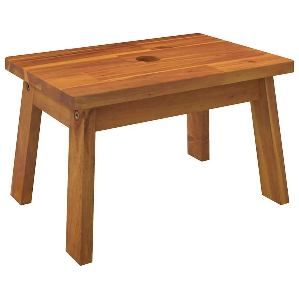 Step Stool Solid Wood Acacia 38x26x22cm Brown