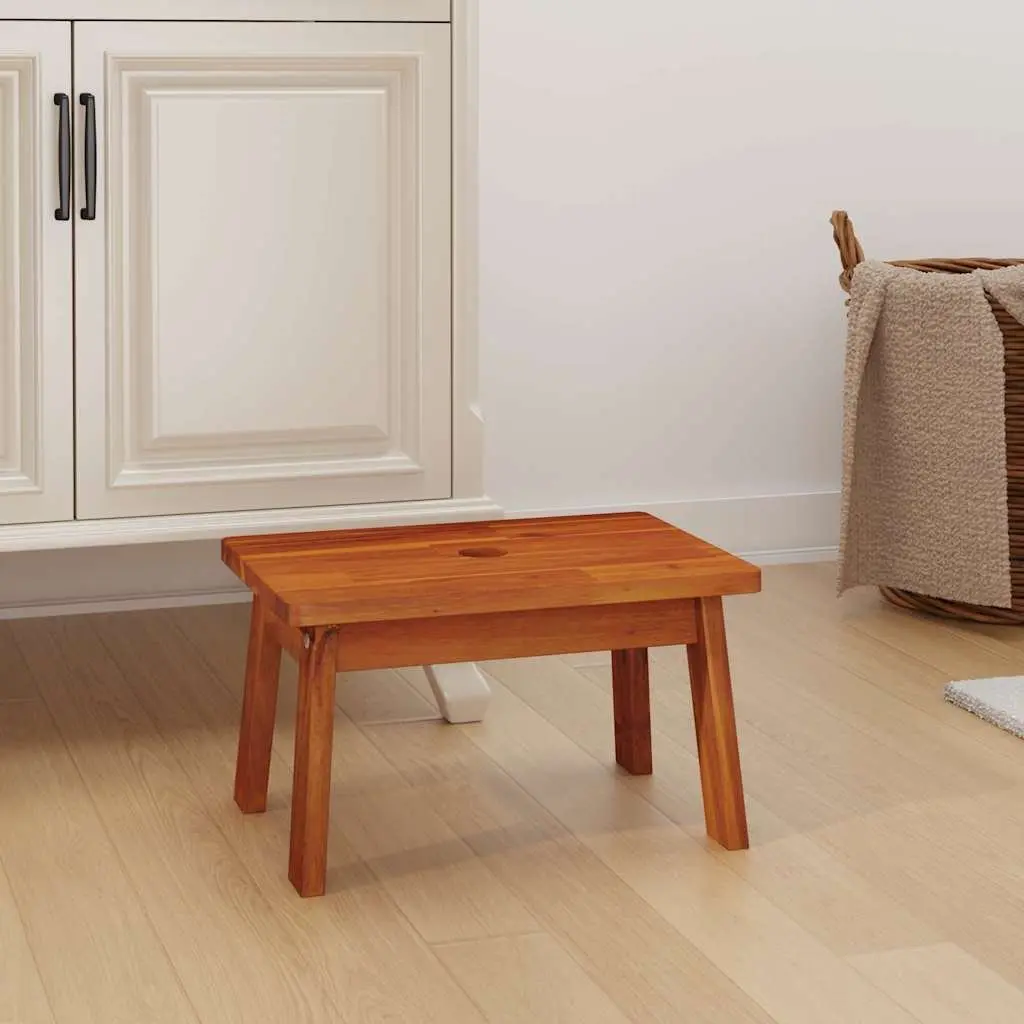 Step Stool Solid Wood Acacia 38x26x22cm Brown