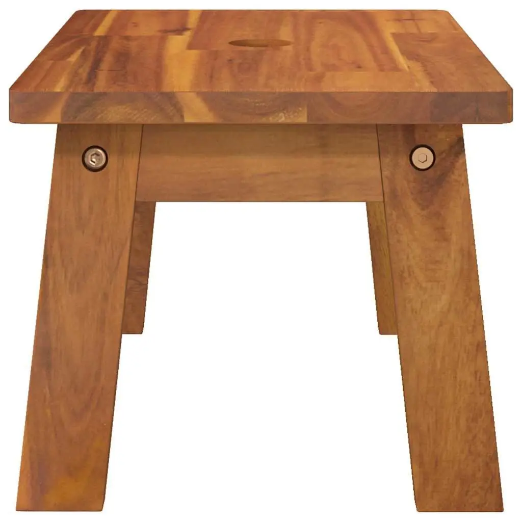 Step Stool Solid Wood Acacia 38x26x22cm Brown