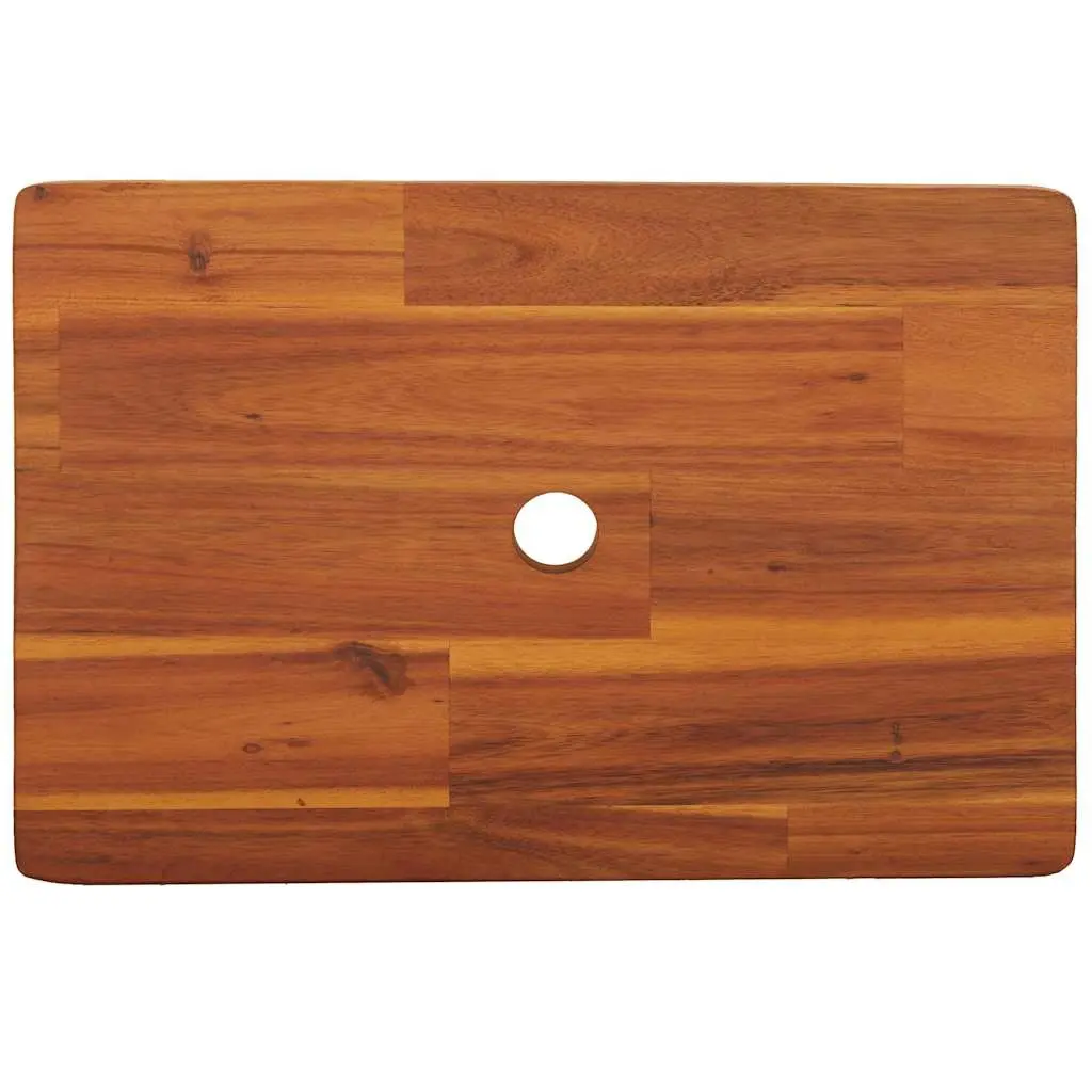 Step Stool Solid Wood Acacia 38x26x22cm Brown