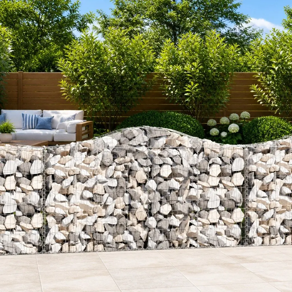 Arched Gabion Basket for Garden Barriers