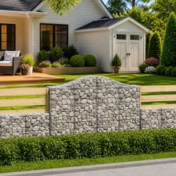Sturdy Arched Gabion Basket for Your Garden