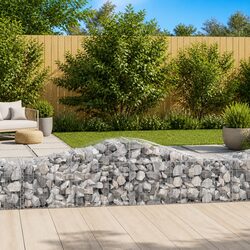 Sturdy Arched Gabion Basket for Outdoor Spaces