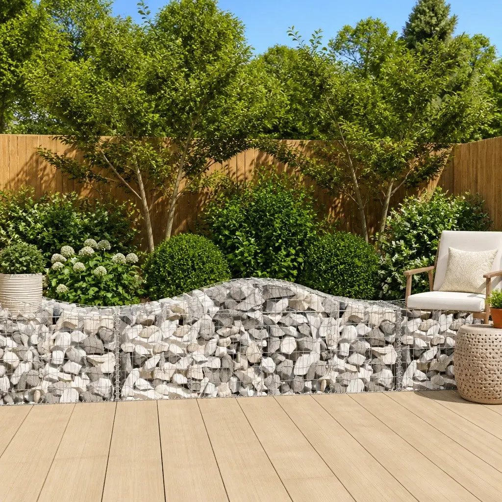 Arched Gabion Basket for Garden Barriers
